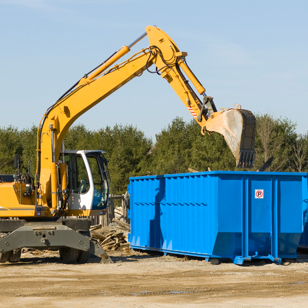 how does a residential dumpster rental service work in Mc Intosh